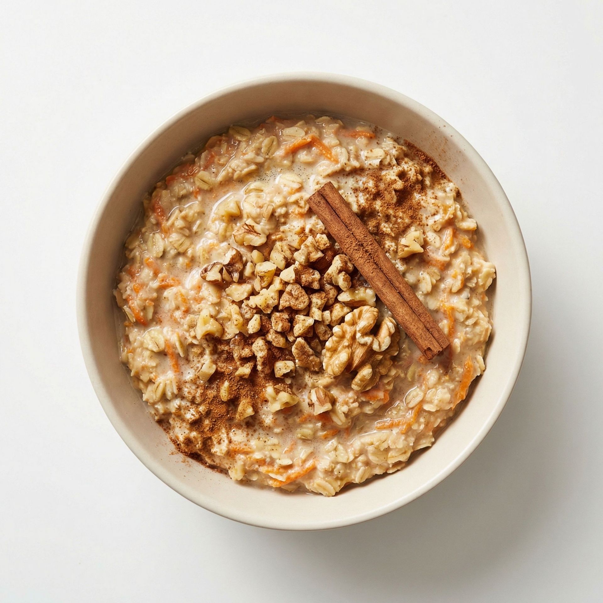 Carrot Cake Protein Oats, prepared as a finished Lila recipe