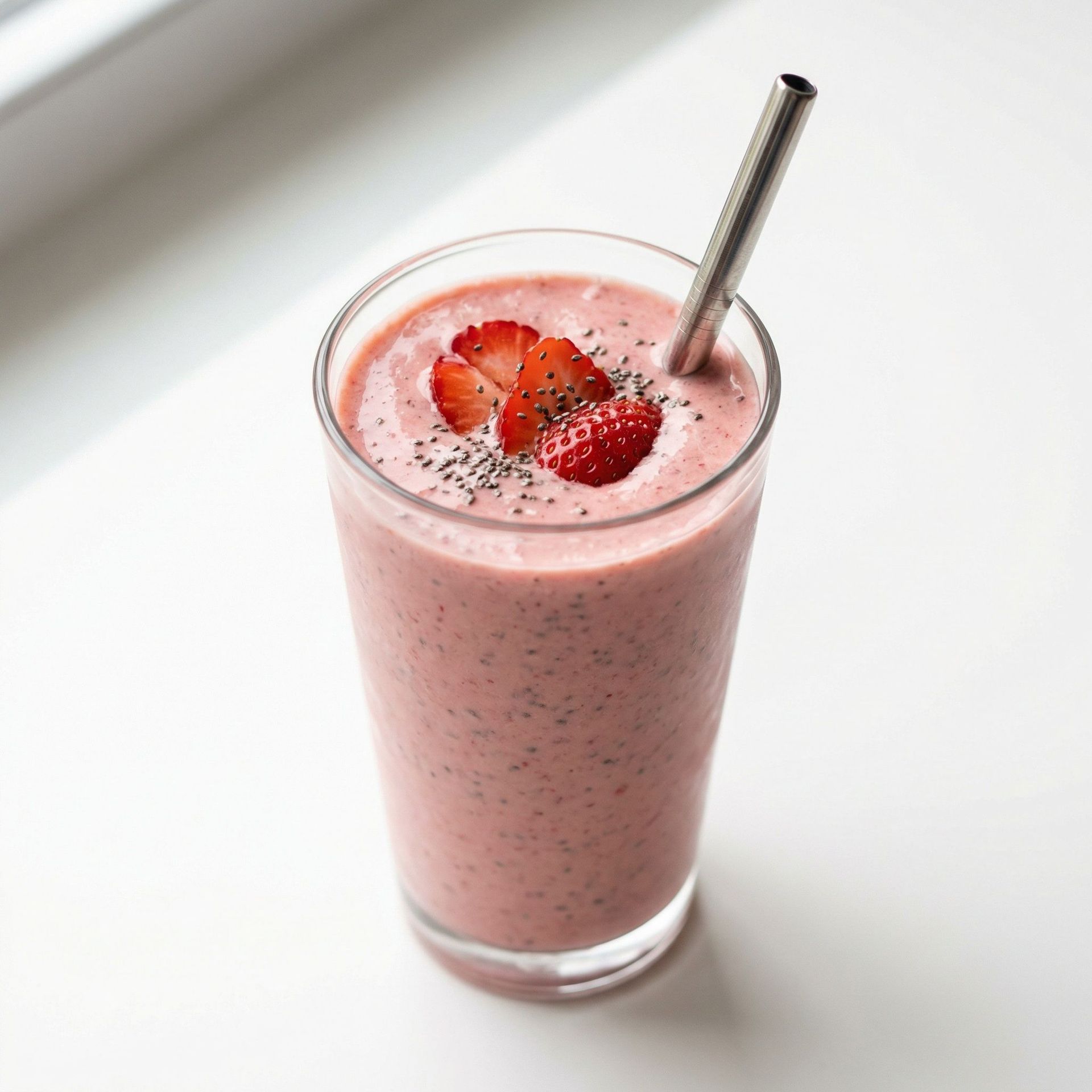Classic Strawberry Banana Protein Smoothie, prepared as a finished Lila recipe