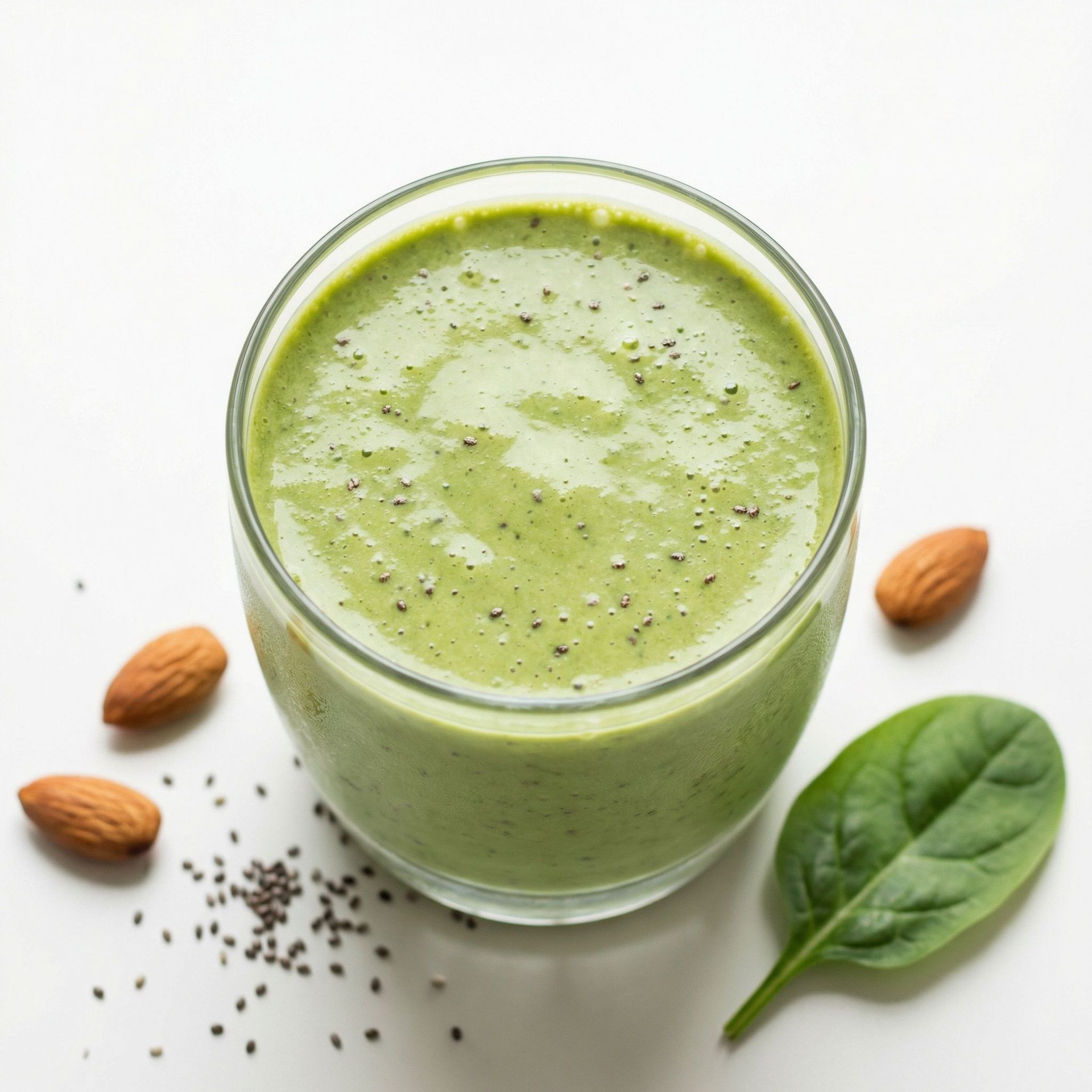 Green Almond Energy Shake, prepared as a finished Lila recipe