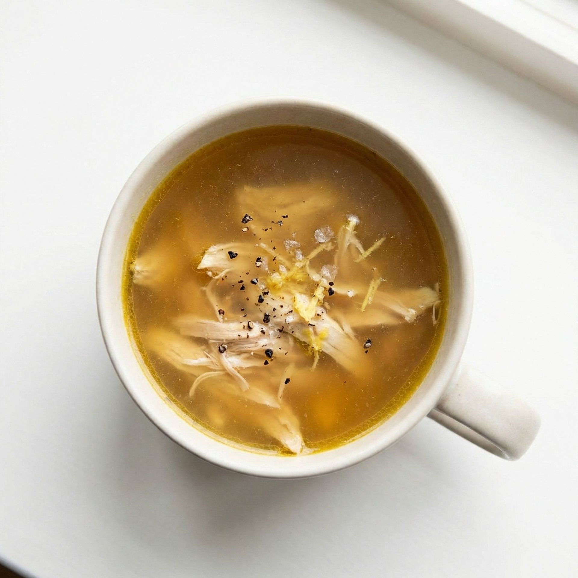 Savory Collagen Bone Broth, prepared as a finished Lila recipe