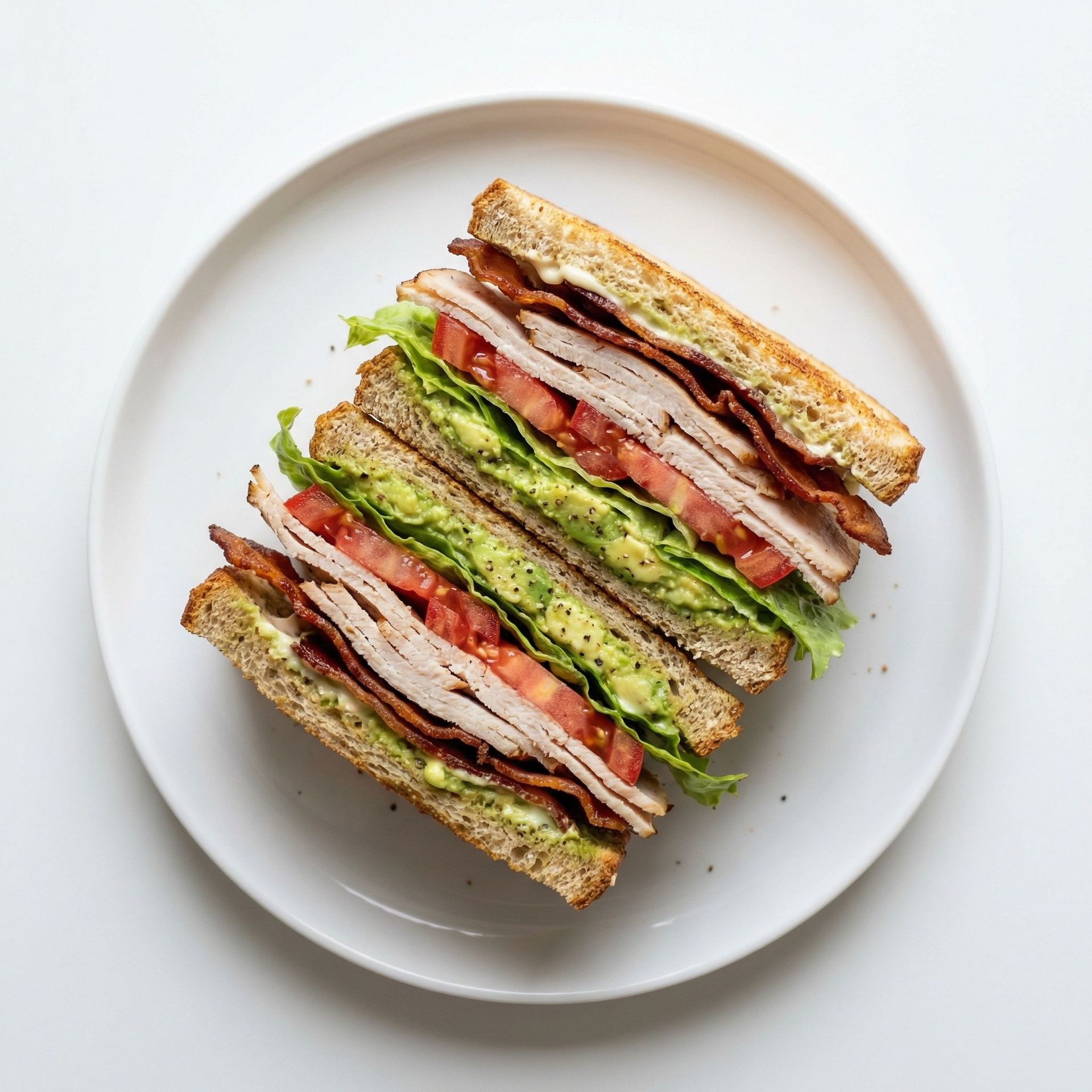 Turkey and Avocado BLT, prepared as a finished Lila recipe
