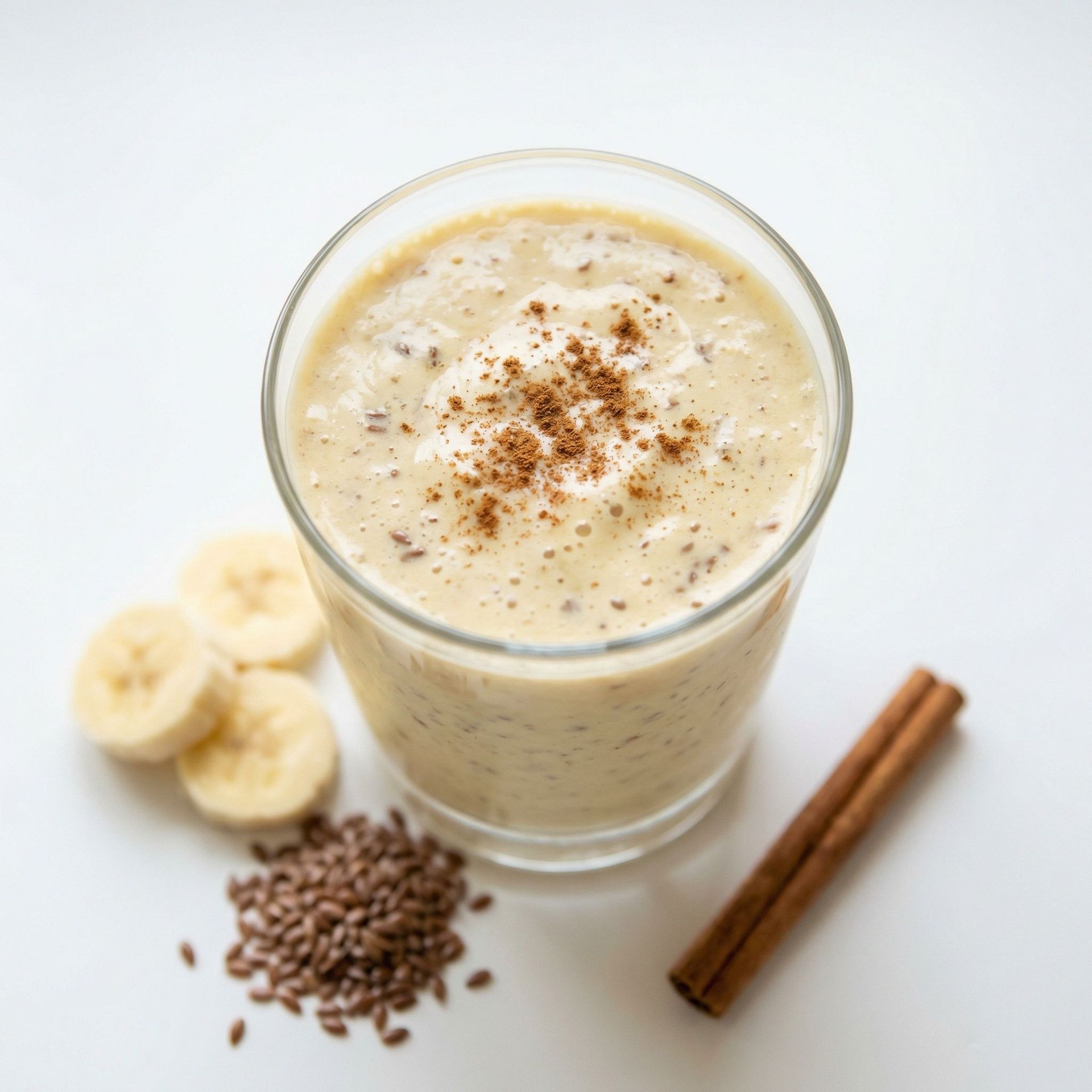 Banana Flax Kefir Smoothie, prepared as a finished Lila recipe