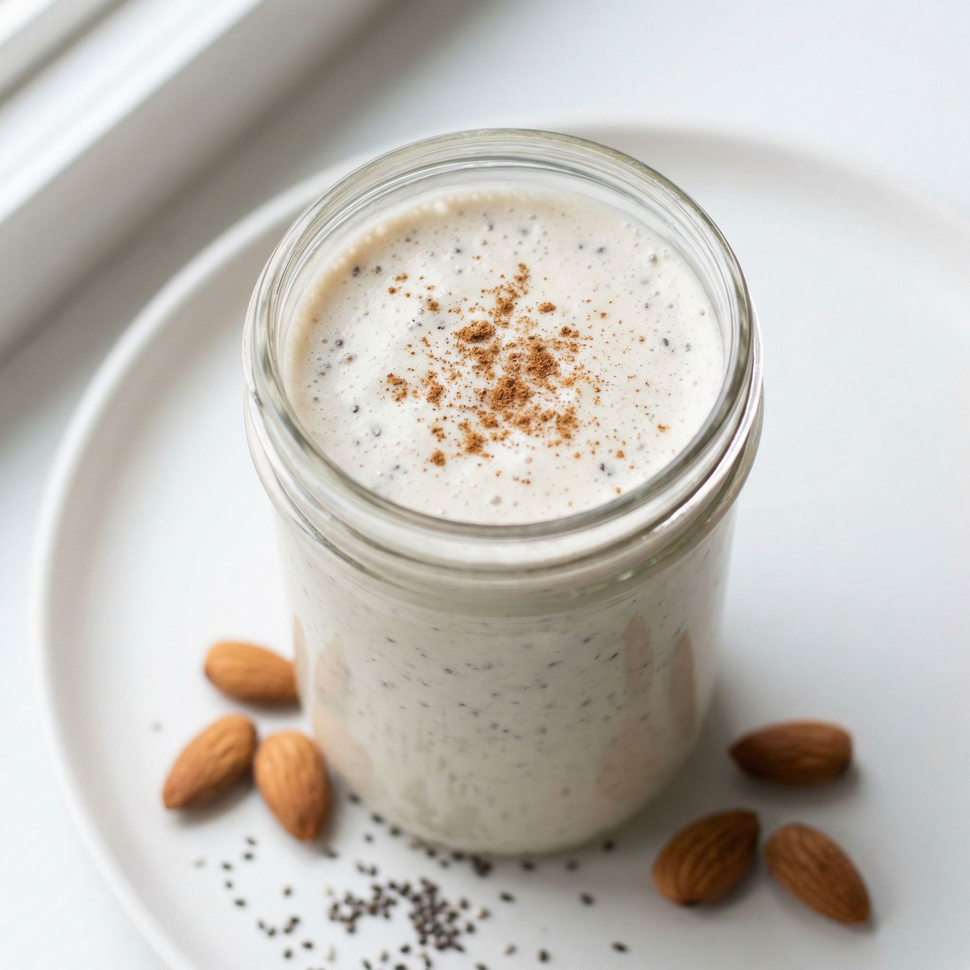 Almond & Pea Protein Power Shake, prepared as a finished Lila recipe