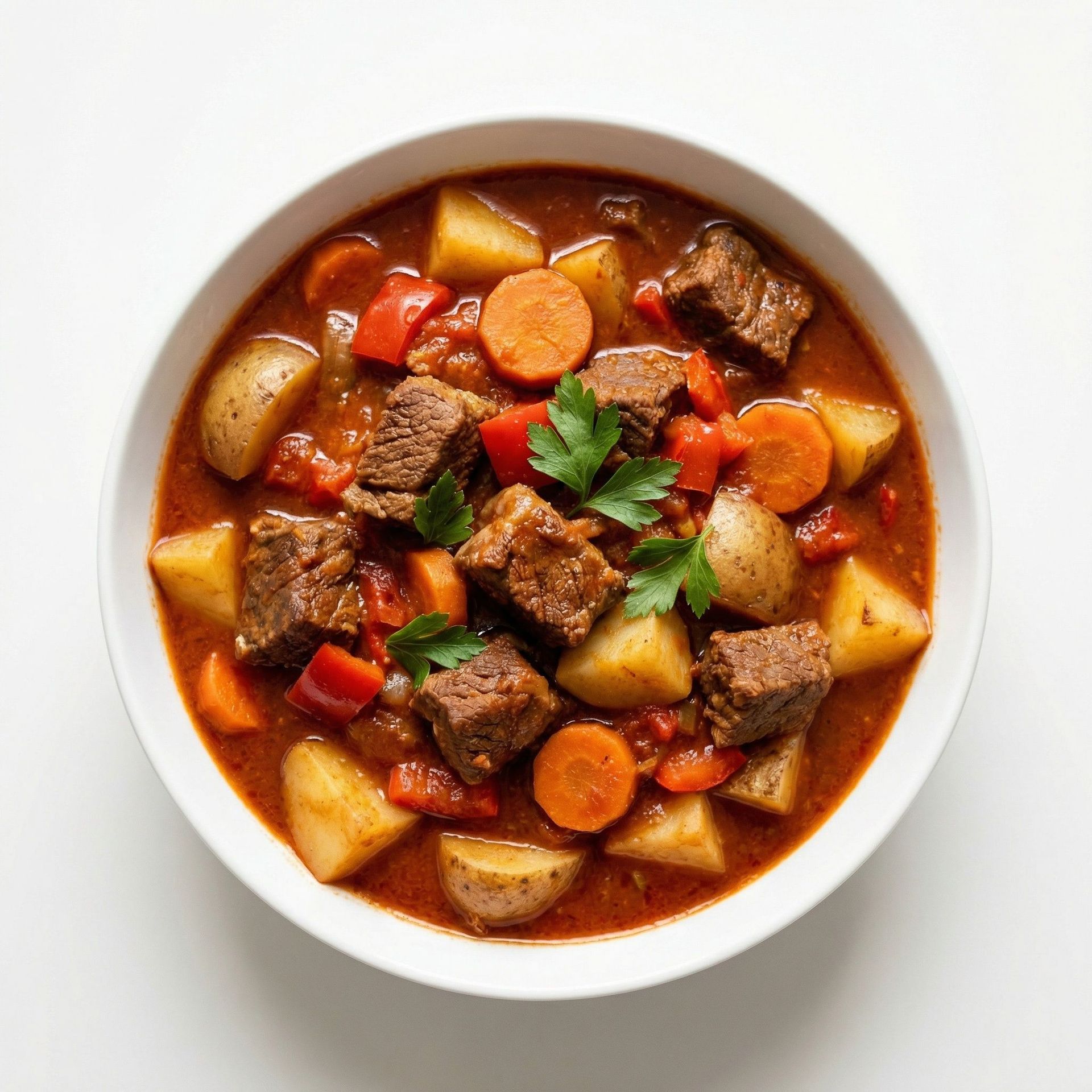 Classic Beef And Paprika Goulash, prepared as a finished Lila recipe