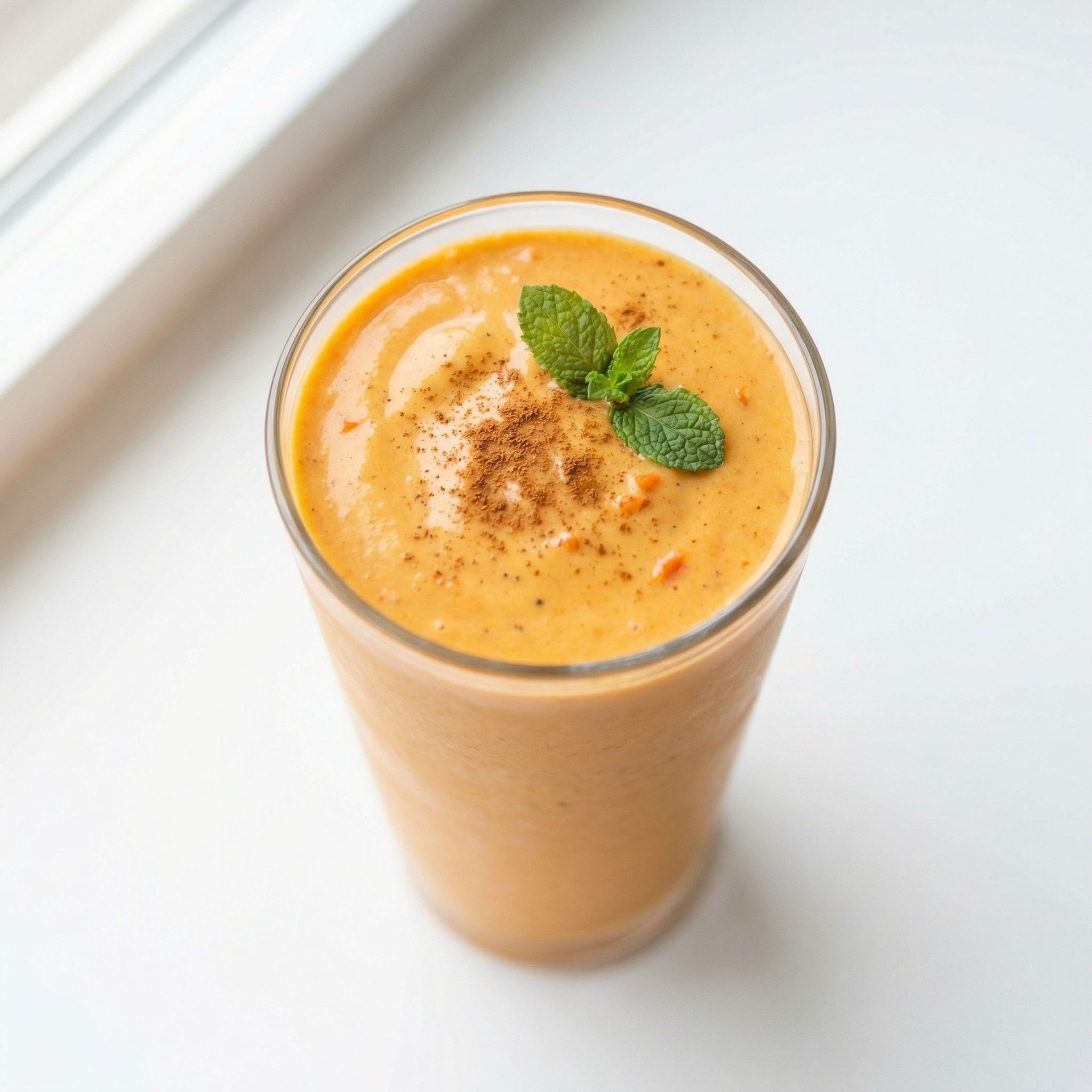 Gut-Soothing Carrot Ginger Protein Smoothie, prepared as a finished Lila recipe